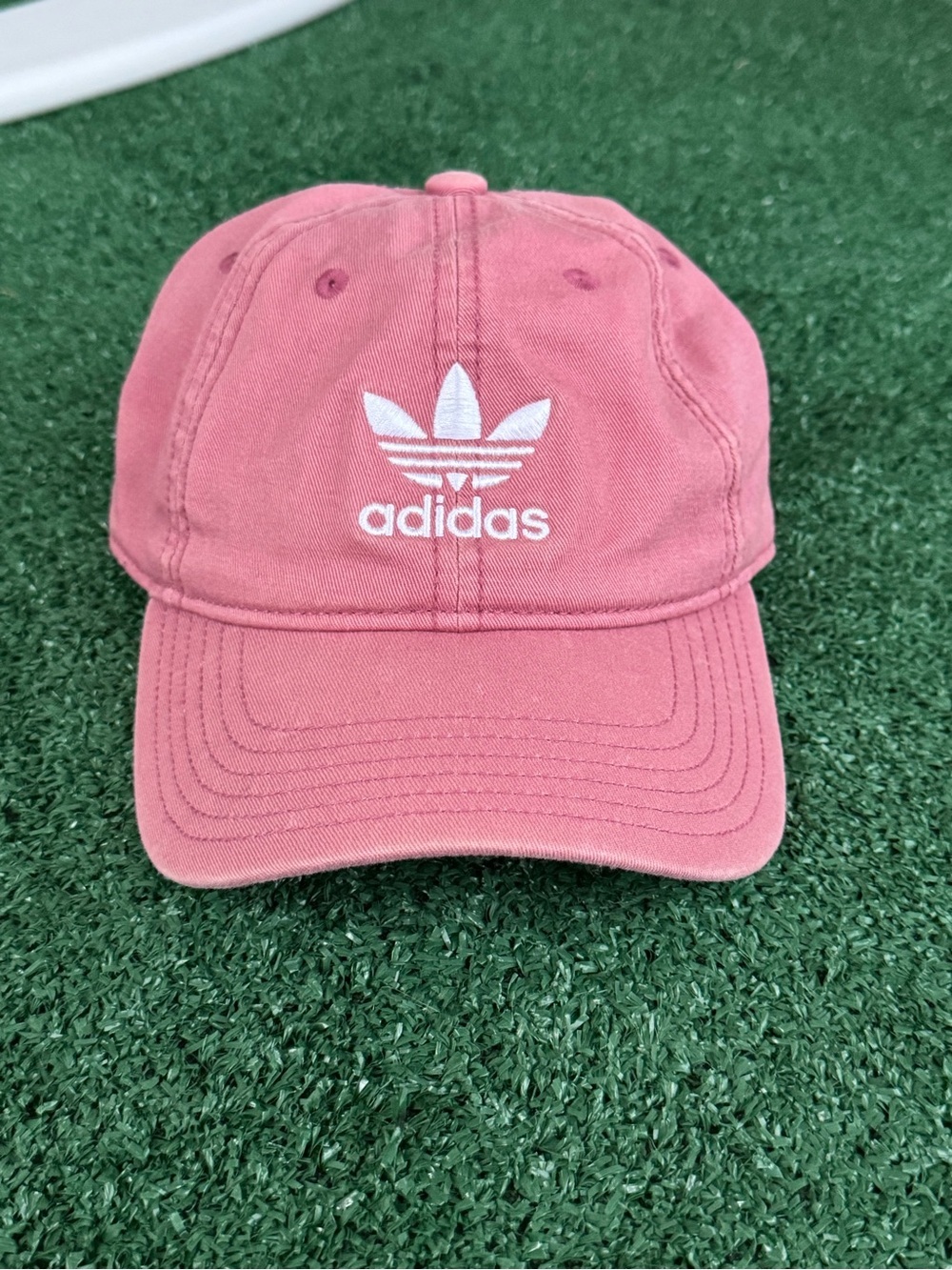 Adidas Originals Trefoil Pink Dad Hat Embroidered Logo Adjustable Women’s